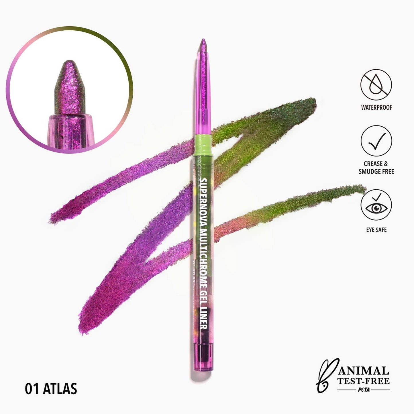 Moira Supernova Multichrome Gel Liner (001, Atlas)